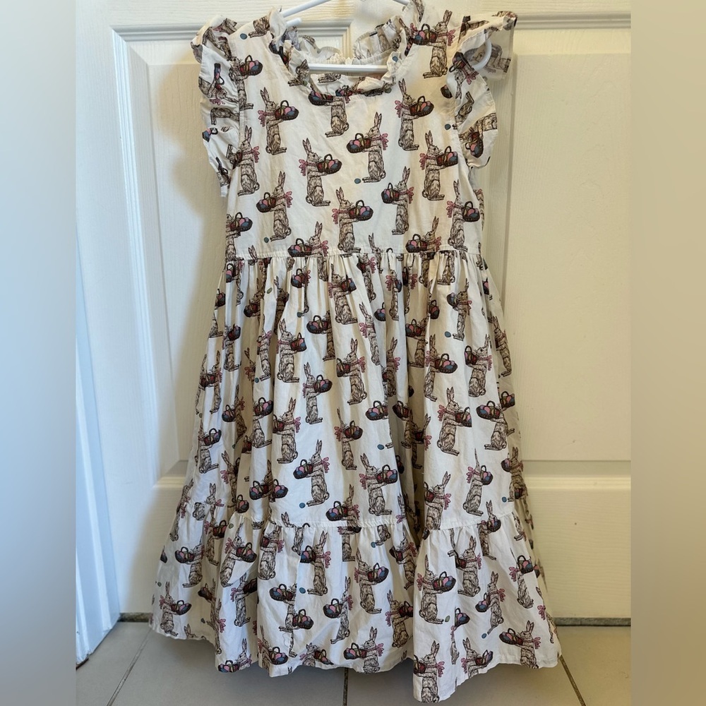 EUC pink Chicken bunny dress size 12